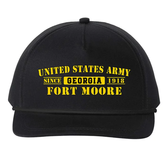 Fort Moore Georgia Ga Ft Moore Basic Combat Training Snapback Five-Panel Rope Hat