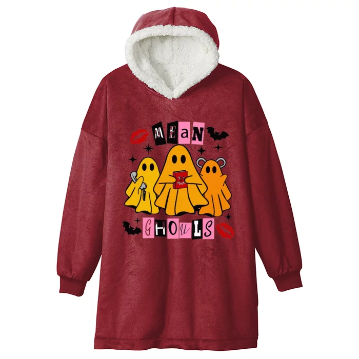 Funny Mean Ghouls Halloween Lover Hooded Wearable Blanket