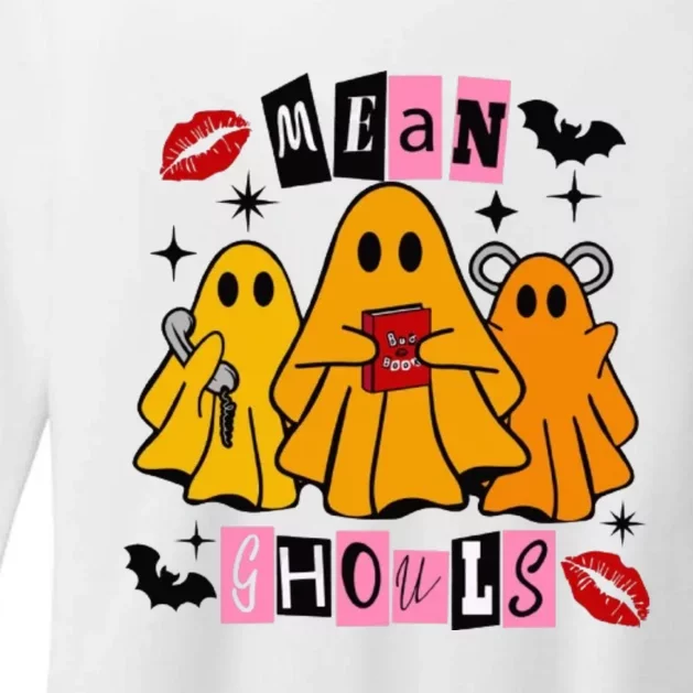 Funny Mean Ghouls Halloween Lover Womens CVC Long Sleeve Shirt