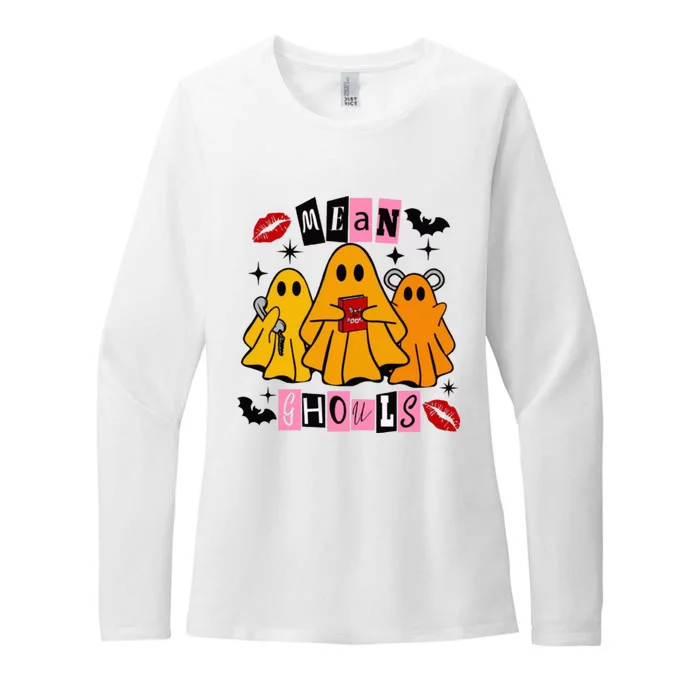 Funny Mean Ghouls Halloween Lover Womens CVC Long Sleeve Shirt