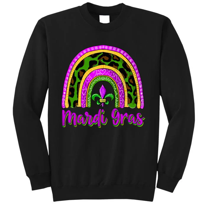 Funny Mardi Gras Parade Outfit Jester Rainbow Wo Girl Sweatshirt