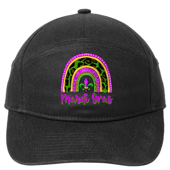 Funny Mardi Gras Parade Outfit Jester Rainbow Wo Girl 7-Panel Snapback Hat