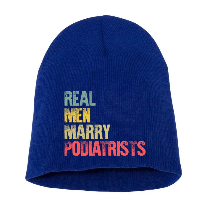 Funny Marriage Gift Real Marry Podiatrists Groom Gift Short Acrylic Beanie