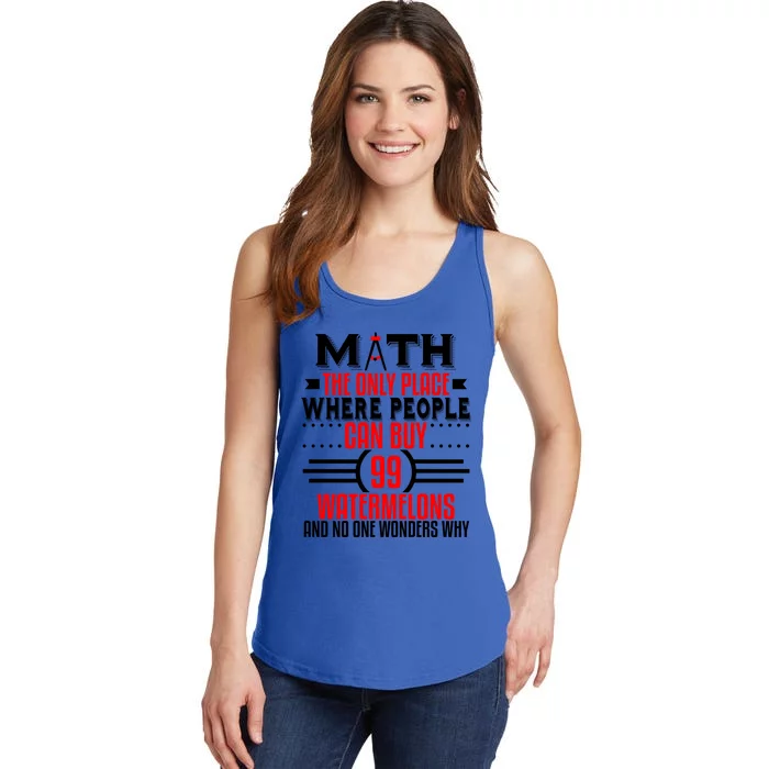 Funny Math Geek Nerd Major Teacher Mathematics Engineer Gift Ladies Essential Tank