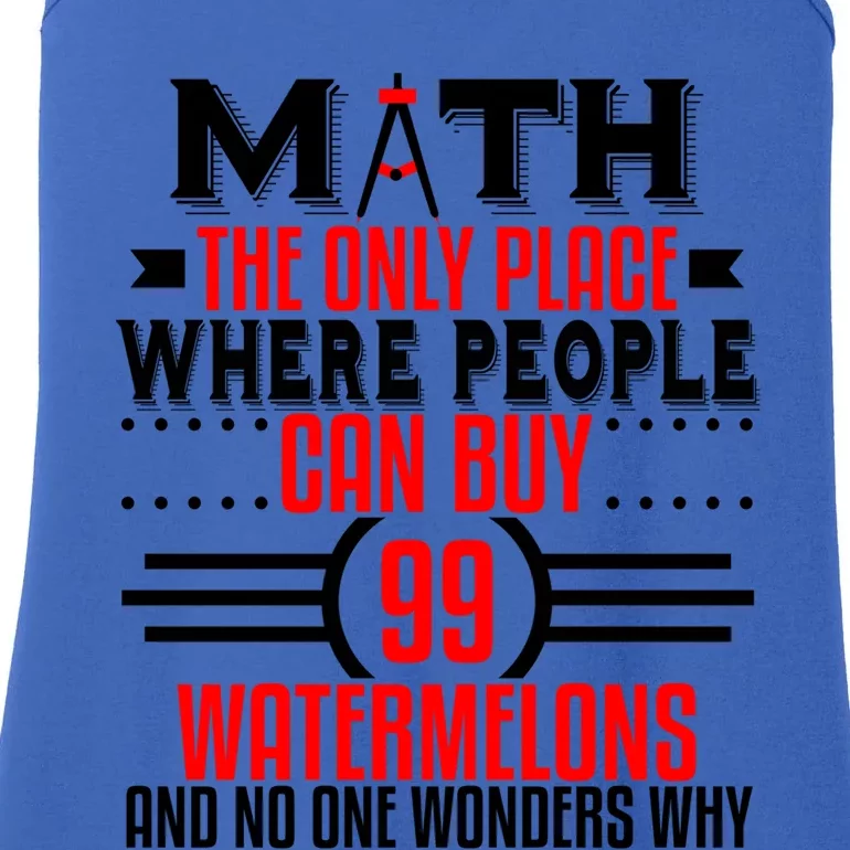 Funny Math Geek Nerd Major Teacher Mathematics Engineer Gift Ladies Essential Tank