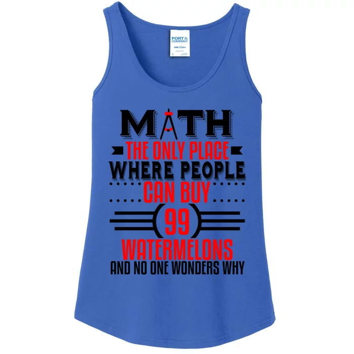 Funny Math Geek Nerd Major Teacher Mathematics Engineer Gift Ladies Essential Tank