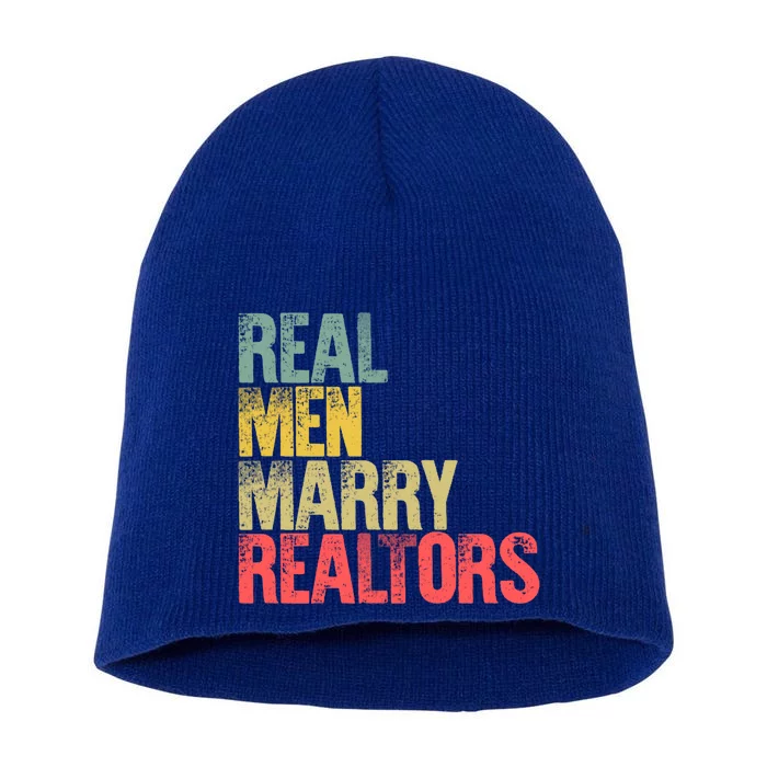 Funny Marriage Gift Real Marry Realtors Groom Gift Short Acrylic Beanie