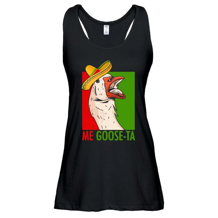 Funny Me Goose Ta Pun For Mexican Poultry Farmer Ladies Essential Flowy Tank