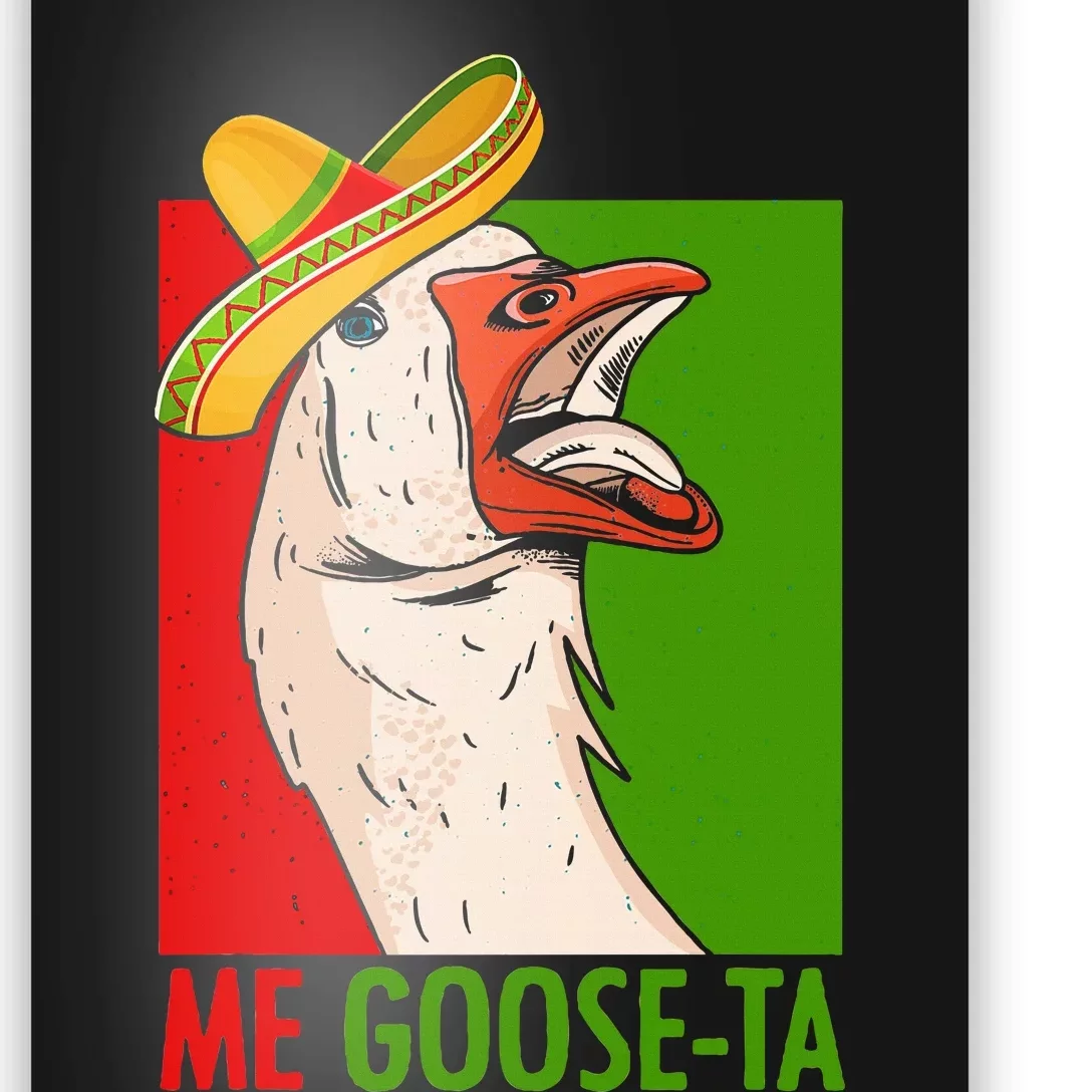 Funny Me Goose Ta Pun For Mexican Poultry Farmer Poster