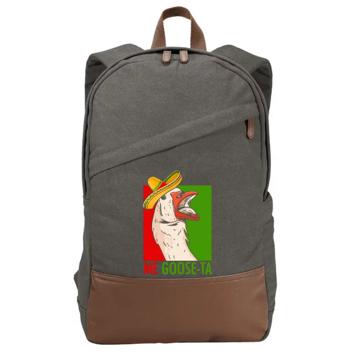 Funny Me Goose Ta Pun For Mexican Poultry Farmer Cotton Canvas Backpack