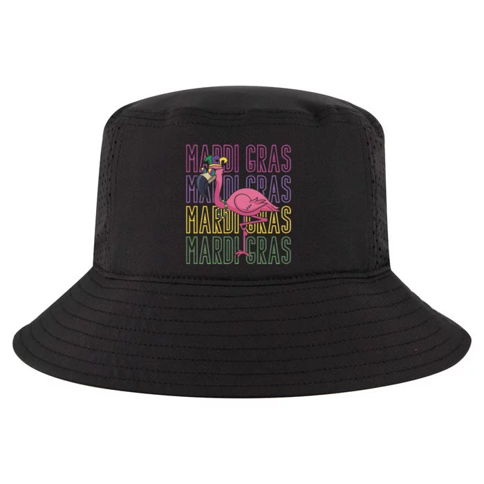 Flamingo Mardi Gras Party Cool Comfort Performance Bucket Hat