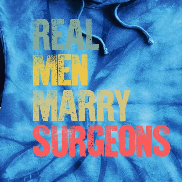 Funny Marriage Gift Real Marry Surgeons Groom Gift Tie Dye Hoodie