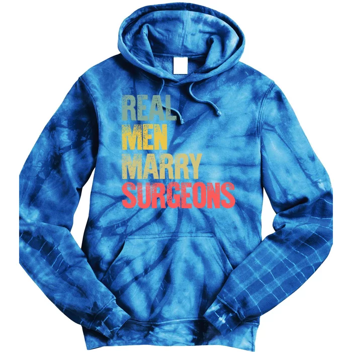 Funny Marriage Gift Real Marry Surgeons Groom Gift Tie Dye Hoodie