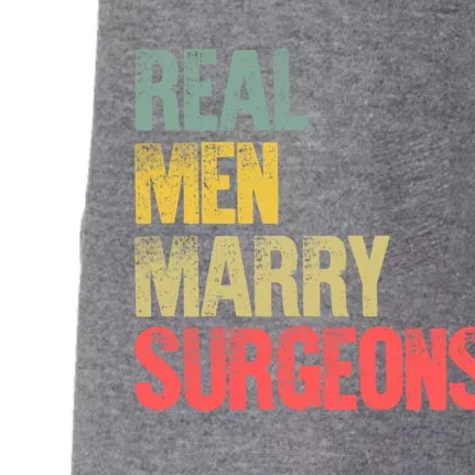 Funny Marriage Gift Real Marry Surgeons Groom Gift Doggie 3-End Fleece Hoodie