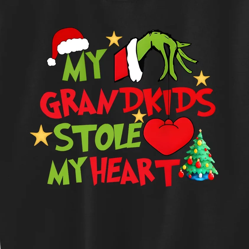 Funny My Grandkids Stole My Heart Kids Sweatshirt