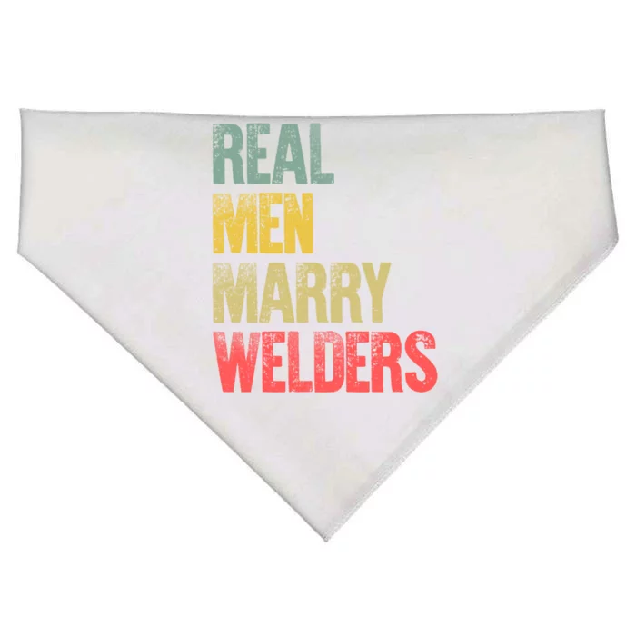 Funny Marriage Gift Real Marry Welders Groom Meaningful Gift USA-Made Doggie Bandana