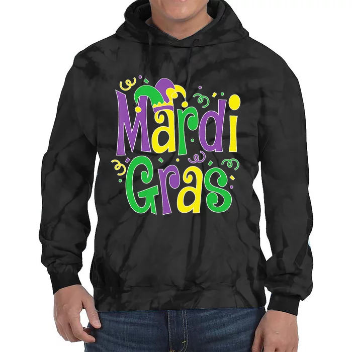 funny Mardi Gras festival Mardi Gras Party Tie Dye Hoodie