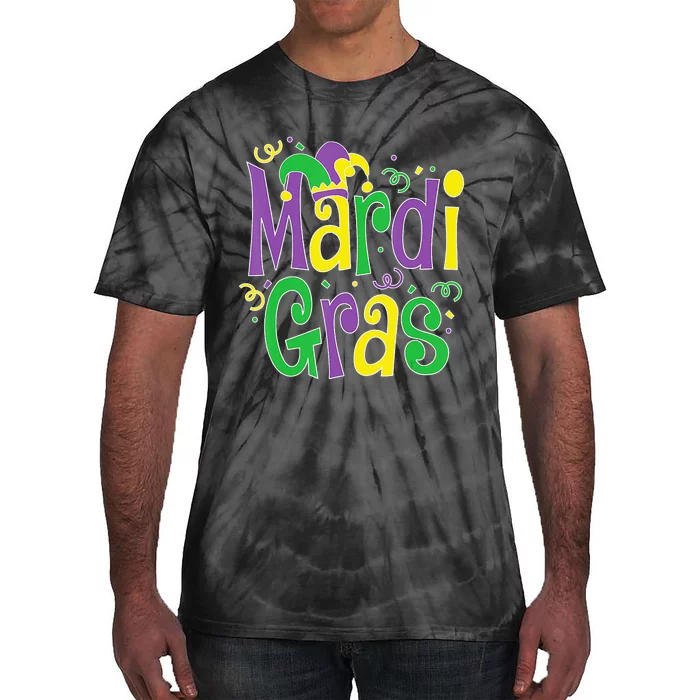 funny Mardi Gras festival Mardi Gras Party Tie-Dye T-Shirt