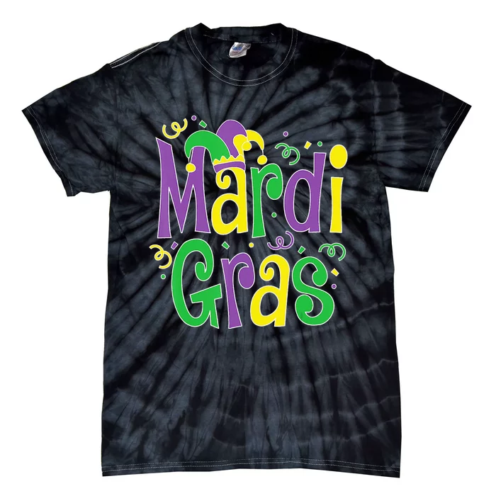 funny Mardi Gras festival Mardi Gras Party Tie-Dye T-Shirt