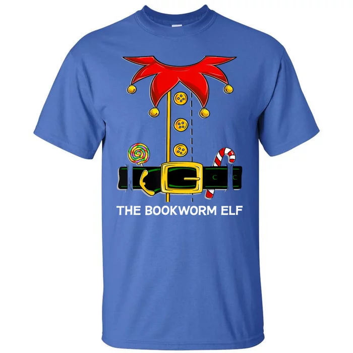 Family Matching Group The Bookworm Elf Christmas Gift Tall T-Shirt