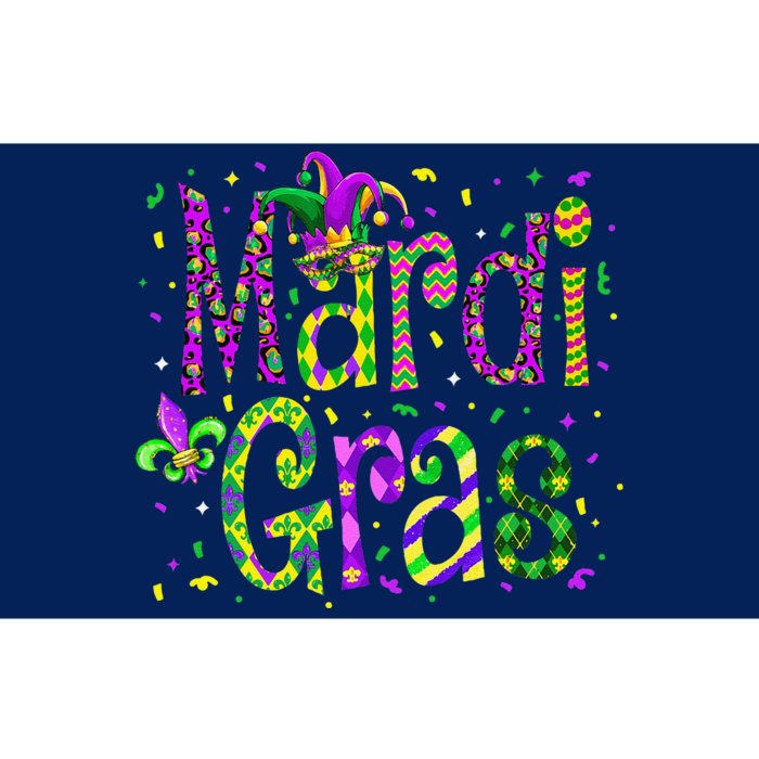 Funny Mardi Gras Parade Jester Hat Bumper Sticker