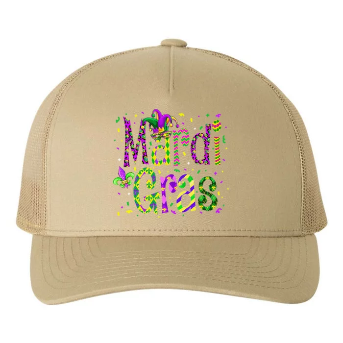 Funny Mardi Gras Parade Jester Hat Yupoong Adult 5-Panel Trucker Hat