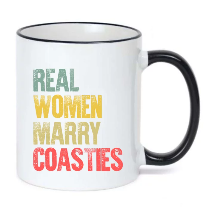 Funny Marriage Gift Real Marry Coasties Bride Great Gift Black Color Changing Mug