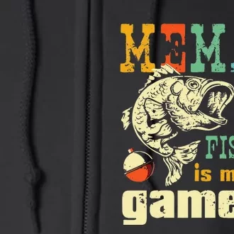 Fishing Memaw Gift Bass Fish Fisherwoman Gifts Fishing Mom Full Zip Hoodie