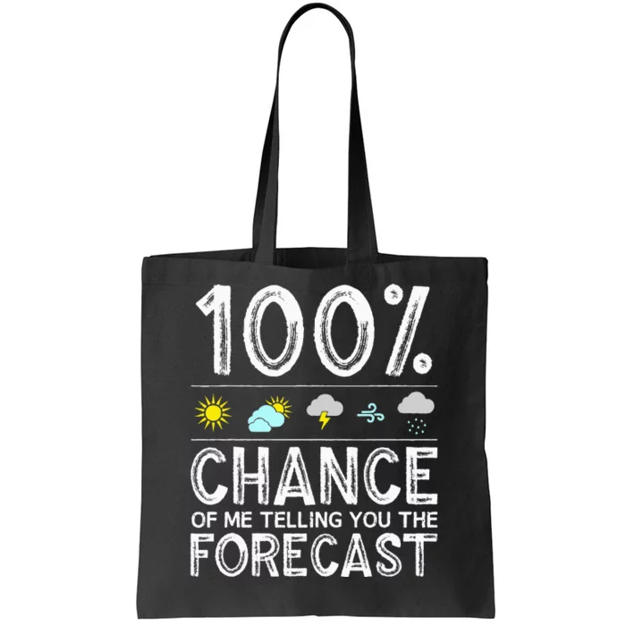 Funny Meteorology Gift Weather Enthusiasts Cool Weatherman Tote Bag