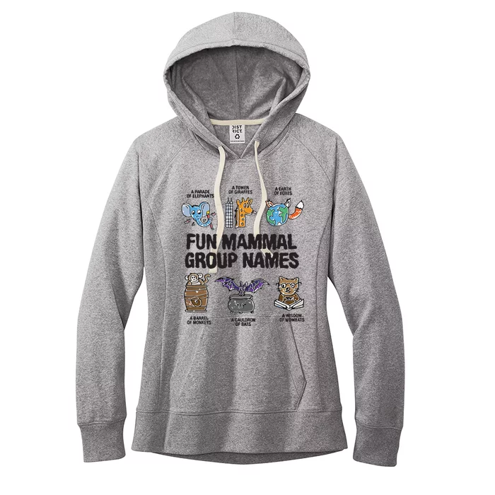 Fun Mammal Group Names Women's Fleece Hoodie