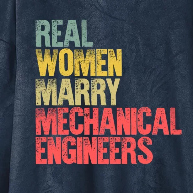 Funny Marriage Gift Real Marry Mechanical Engineers Cute Gift Hooded Wearable Blanket