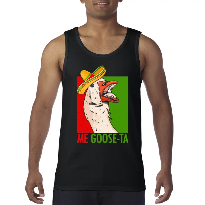 Funny Me Goose Ta Pun For Mexican Poultry Farmer Tank Top