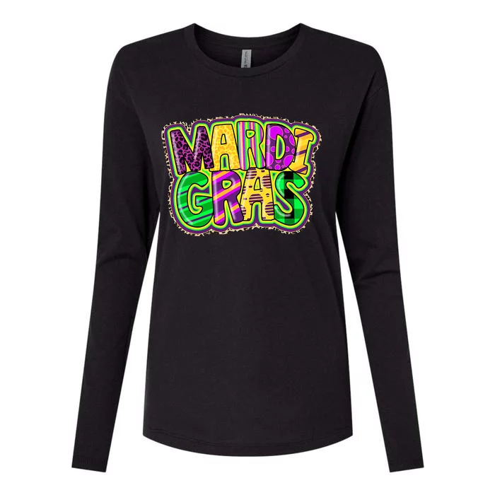 Funny Mardi Gras Carnival Lover Fat Tuesday Gift Womens Cotton Relaxed Long Sleeve T-Shirt