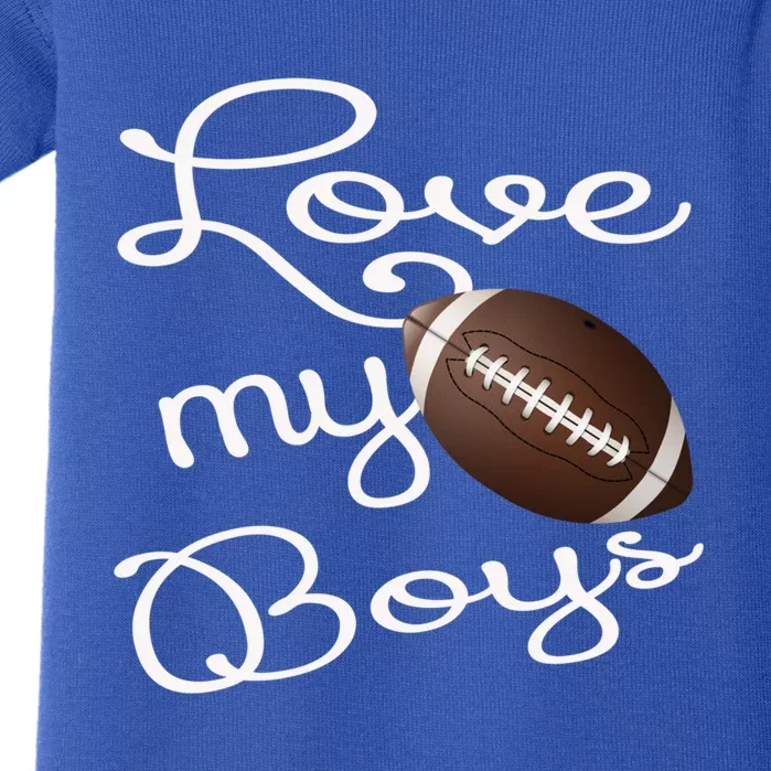 Football Mom Gift I Love My Football Gift For Moms Gift Baby Bodysuit