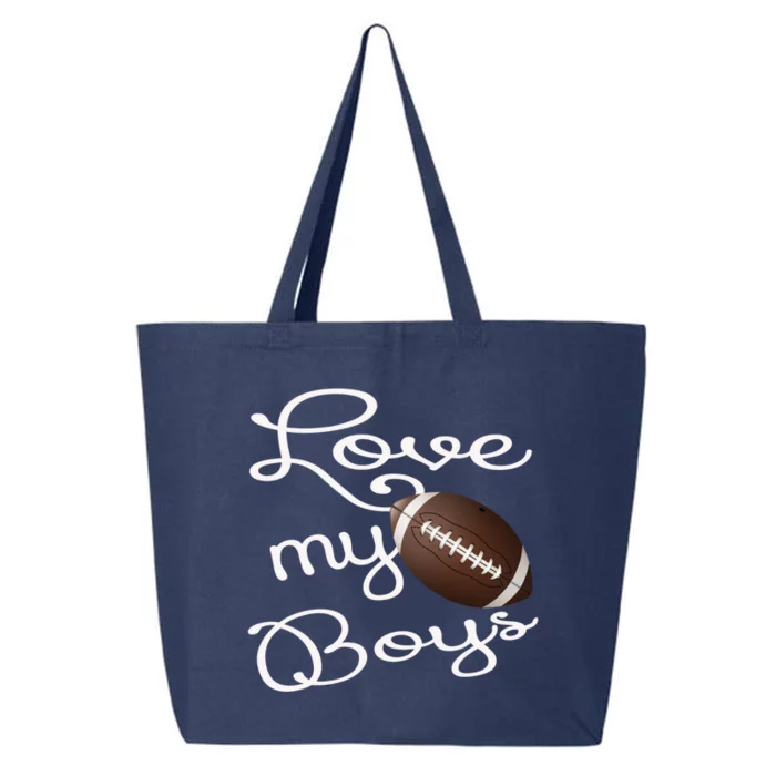 Football Mom Gift I Love My Football Gift For Moms Gift 25L Jumbo Tote