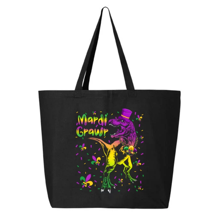 Funny Mardi Gras Festival Grawr Dinosaur 25L Jumbo Tote