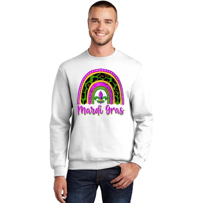 Funny Mardi Gras Parade Outfit Jester Rainbow Wo Girl Sweatshirt