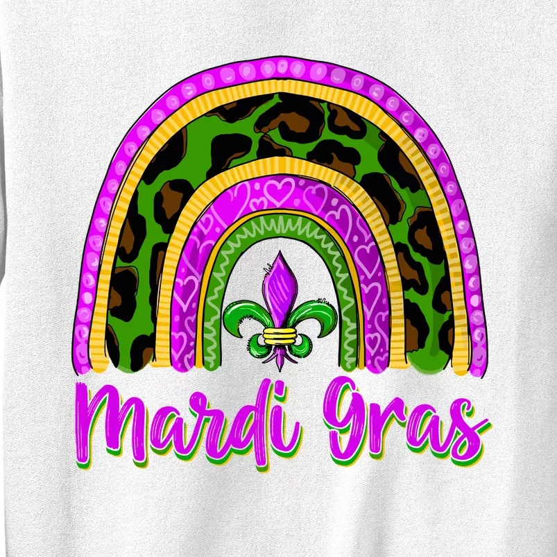 Funny Mardi Gras Parade Outfit Jester Rainbow Wo Girl Sweatshirt