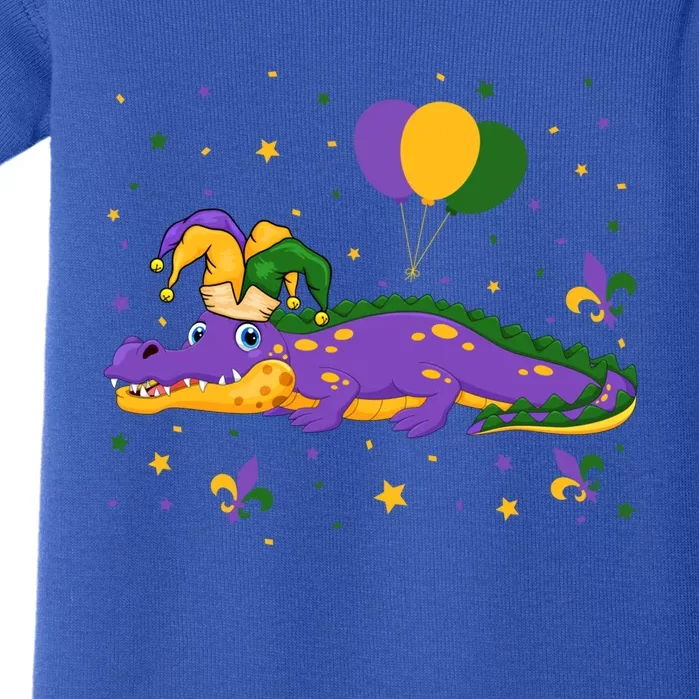 Funny Mardi Gras Carnival Party Cute Alligators Lover Outfit Gift Baby Bodysuit