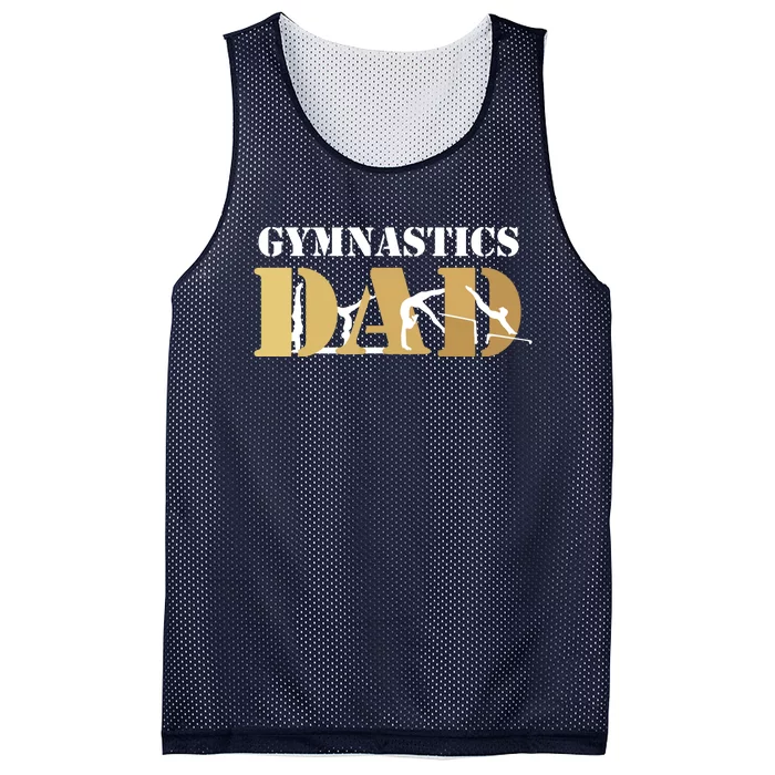 Funny Men Gymnastics Dad Love Daughter Gift Mesh Reversible Basketball Jersey Tank