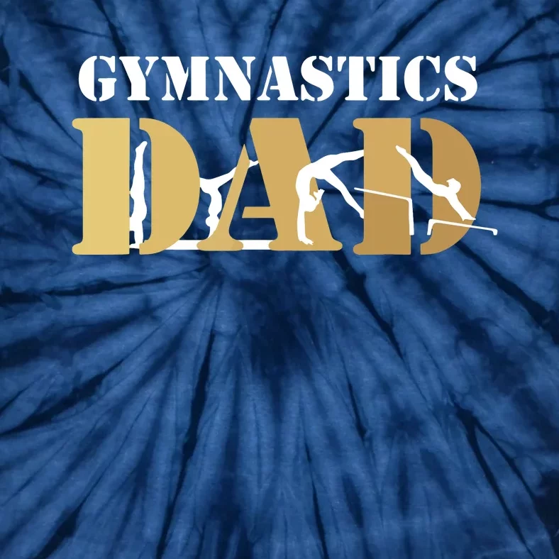 Funny Men Gymnastics Dad Love Daughter Gift Tie-Dye T-Shirt