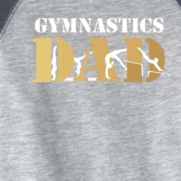 Funny Men Gymnastics Dad Love Daughter Gift Toddler Fine Jersey T-Shirt