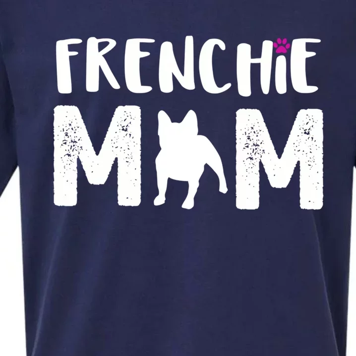 Frenchie Mom Gift French Bulldog Gift Sueded Cloud Jersey T-Shirt