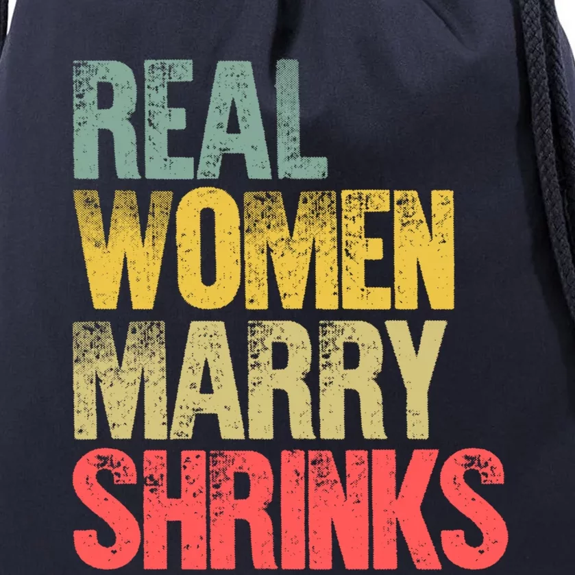 Funny Marriage Gift Real Marry Shrinks Bride Gift Drawstring Bag