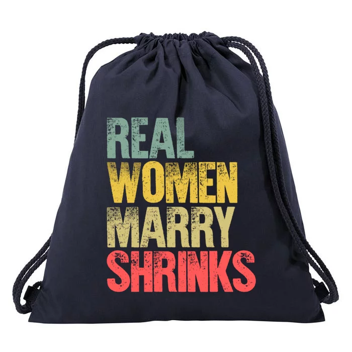 Funny Marriage Gift Real Marry Shrinks Bride Gift Drawstring Bag