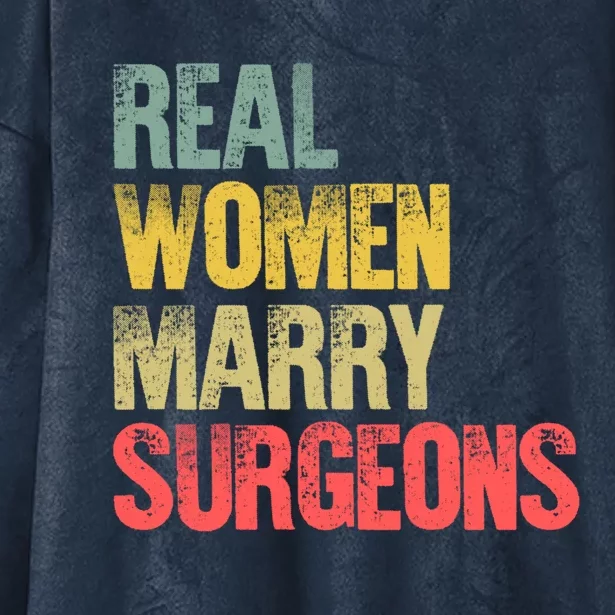 Funny Marriage Gift Real Marry Surgeons Bride Cute Gift Hooded Wearable Blanket