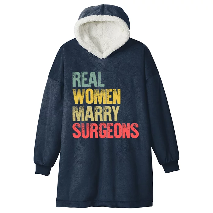 Funny Marriage Gift Real Marry Surgeons Bride Cute Gift Hooded Wearable Blanket