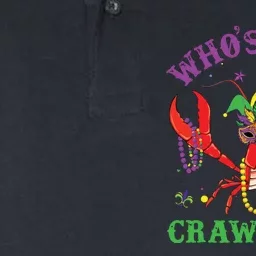 Funny Mardi Gras Whos Your Crawfish Daddy New Orleans Softstyle Adult Sport Polo