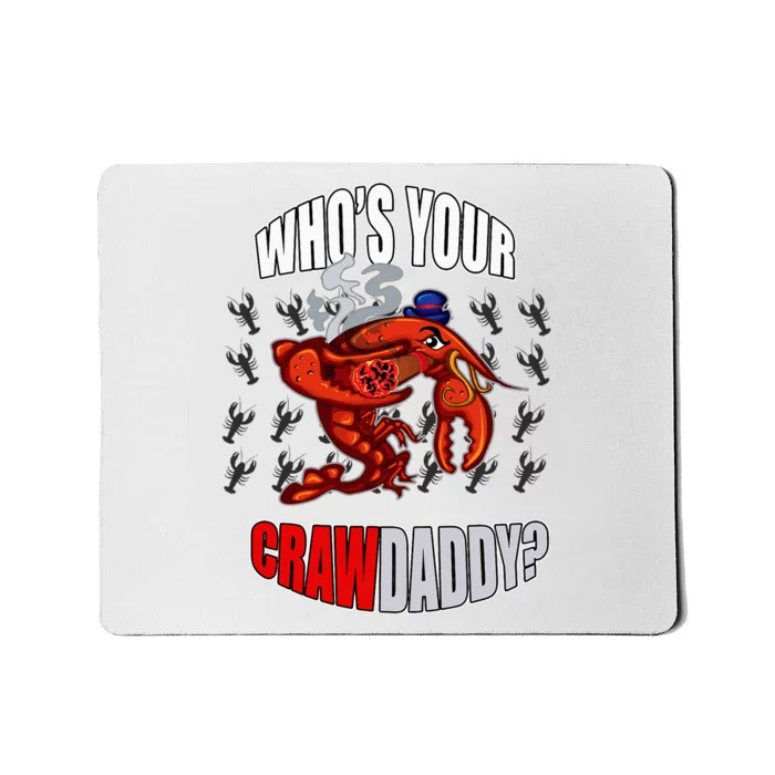 Funny Mardi Gras Whos Your Crawdaddy Crawfish Jester Beads Mousepad