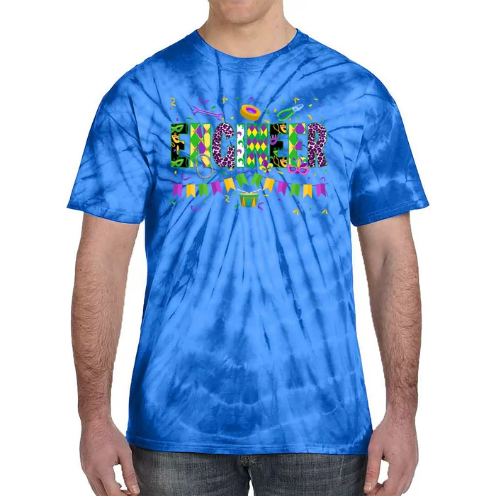 Funny Mardi Gras Engineer Carnival Parade Gift Tie-Dye T-Shirt